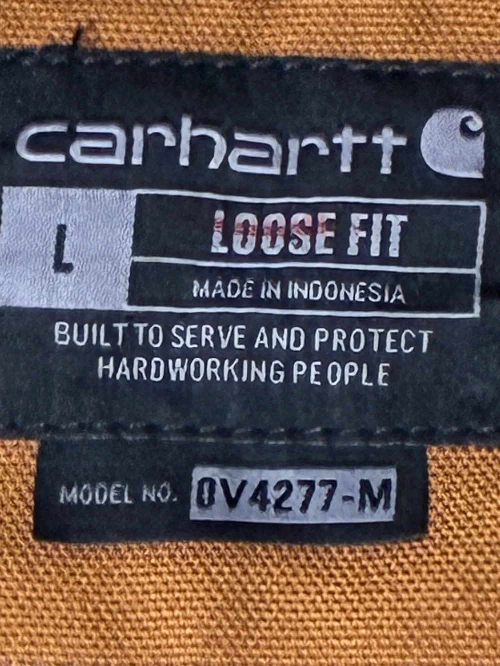 Carhartt Washed Duck Mock Neck Vest Sherpa Lined Brown Model OV4277-M Size Large - Picture 10 of 16